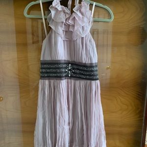 Pink BCBG Max Azria backless cocktail dress